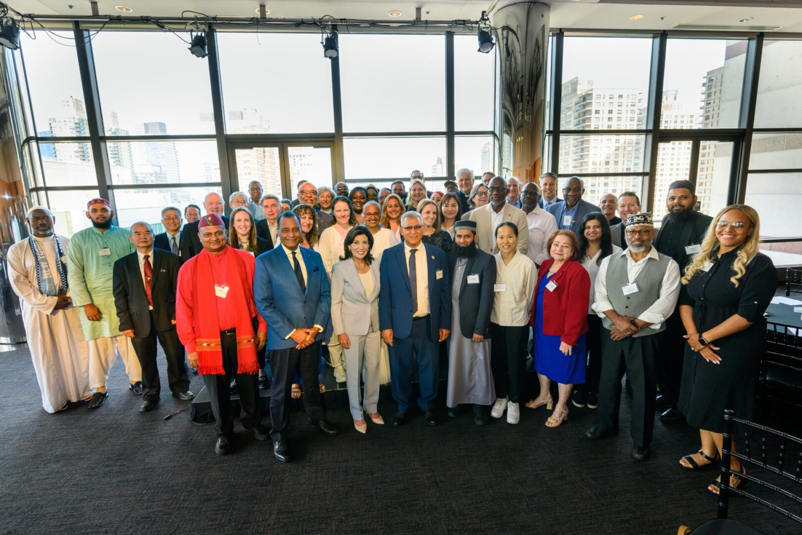 June 26, 2024 — New York, NY —
Governor Kathy Hochul delivers remarks at Interfaith Meeting at Lincoln Center. (Susan Watts/Office of Governor Kathy Hochul)